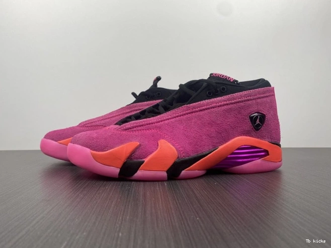Rep TBK Pink Shocking Retro Jordan 14 DH4121-600 Low (W) 0726